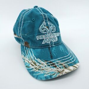 Paramount Outdoors Realtree APC Camo Teal White Stitching Baseball Cap‎
